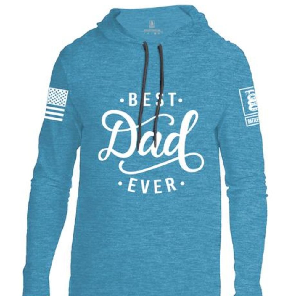 Best Dad Ever Thin Cotton Lightweight Hoodie